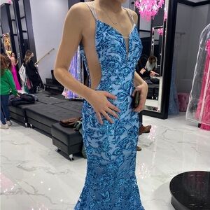 Amarra Sequin Prom Dress 00